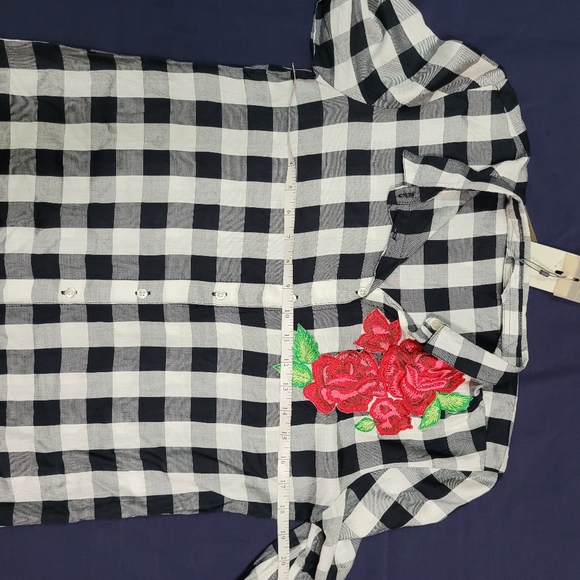 ONLY Checked Button Down Shirt - Picture 5 of 5